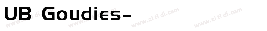 UB Goudies字体转换